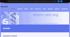 Desktop Screenshot of eltern-zeit.org